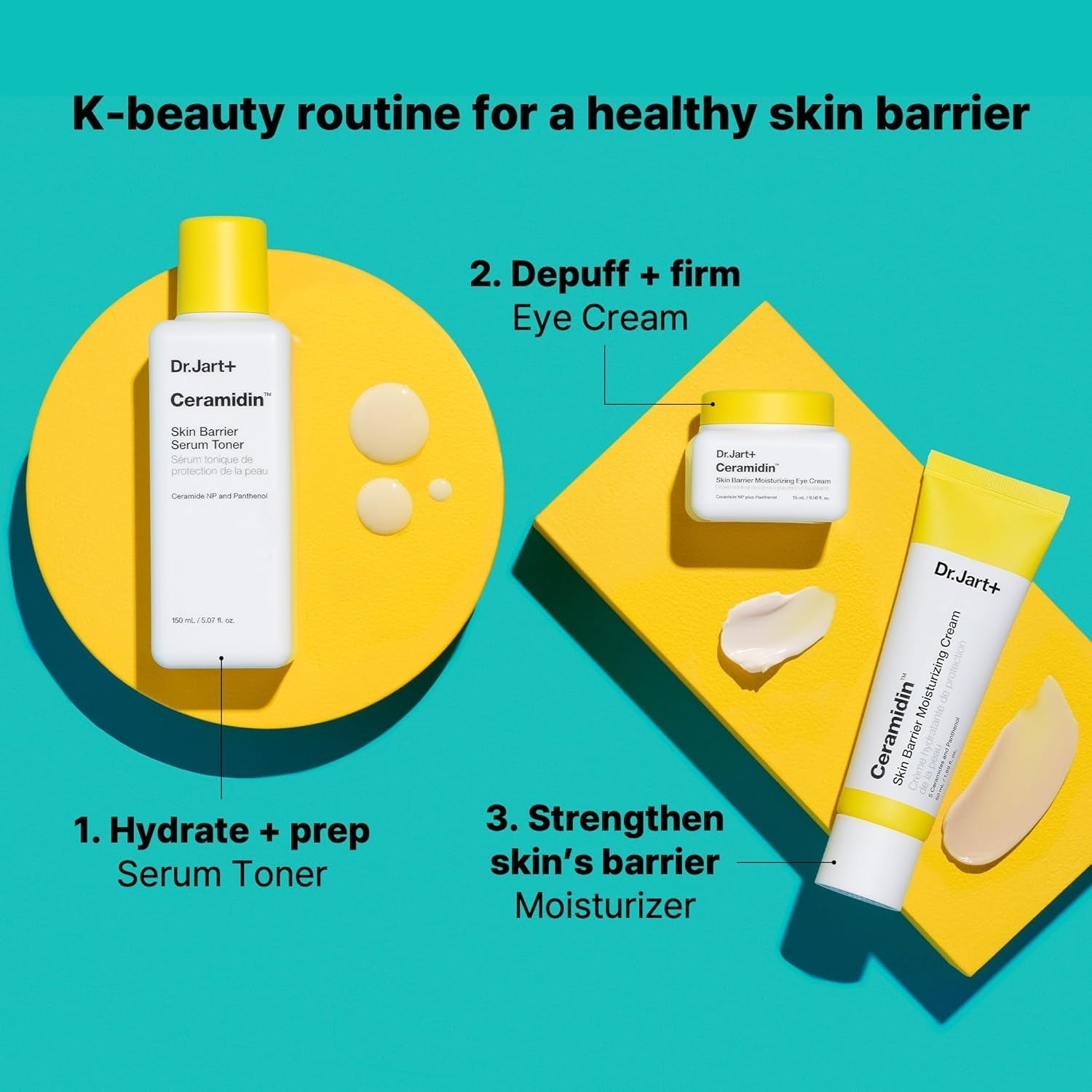 Ceramidin Skin Barrier Moisturizer Face Cream for Dry Skin with Ceramides and Panthenol | Korean Skin Care 2.53 Fl Oz