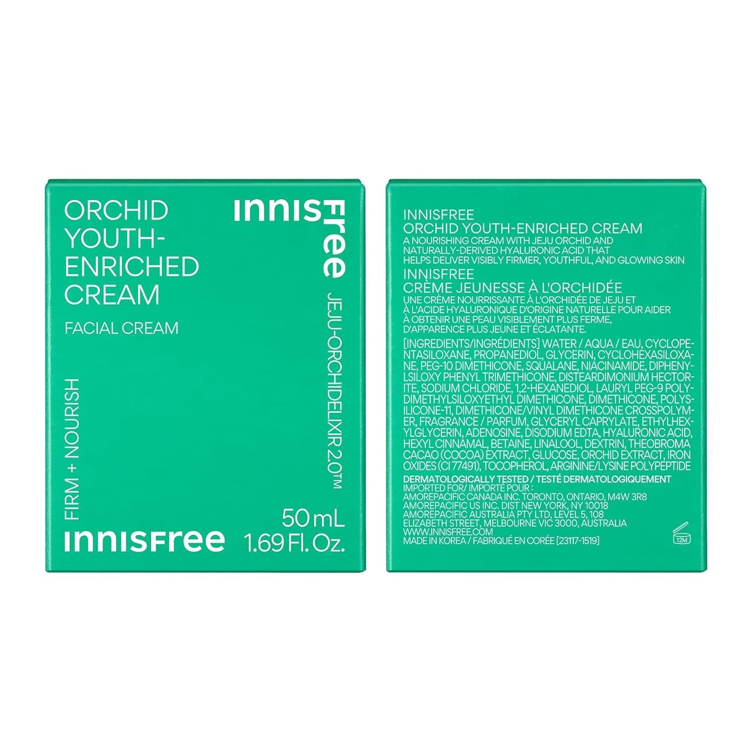 Orchid Youth-Enriched Cream, Korean Face Cream for Firming and Hydrated Skin